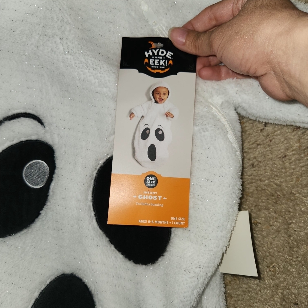 Hyde & Eek! Infant Baby Ghost Costume 0-6months